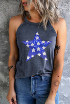 Sequin Star Grecian Neck Tank - $21.95