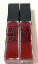 Maybelline Vivid Matte Liquid Lipstick 36 Red Punch (2-Pack) - £7.82 GBP