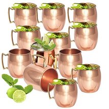 Set of 12 pc Copper Mug Moscow Mules Cup Cocktail Mugs - £109.11 GBP
