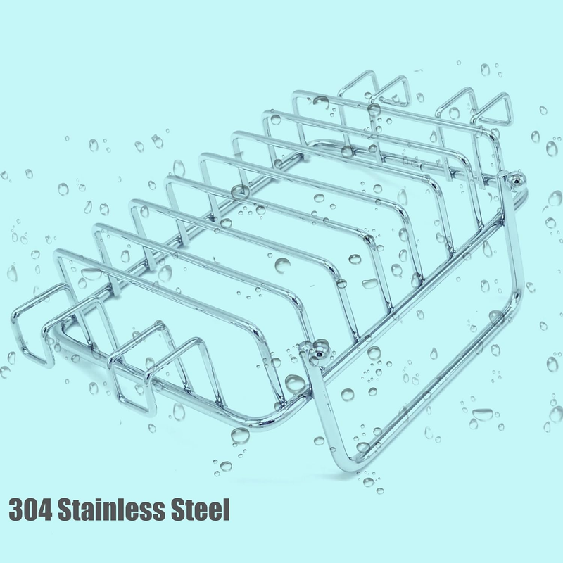 Soap Dish Holder for Shower with 4 Hooks, 2 Pack Stainless Steel Soap Dish for B Item image 4