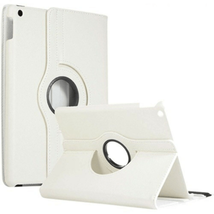 Leather Flip Rotating Portfolio Stand Case Cover WHITE for iPad 5/iPad 6... - $7.95