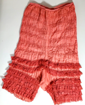 Vtg 60s Ruffled Bloomers Petti-Pants Pinup Square Dance Cosplay Pantaloons Pink - £31.64 GBP