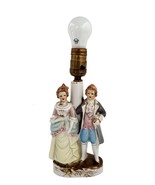 Wales  Victorian Colonial Couple Figurine Lamp 10&quot; Vintage - $355.08 MXN