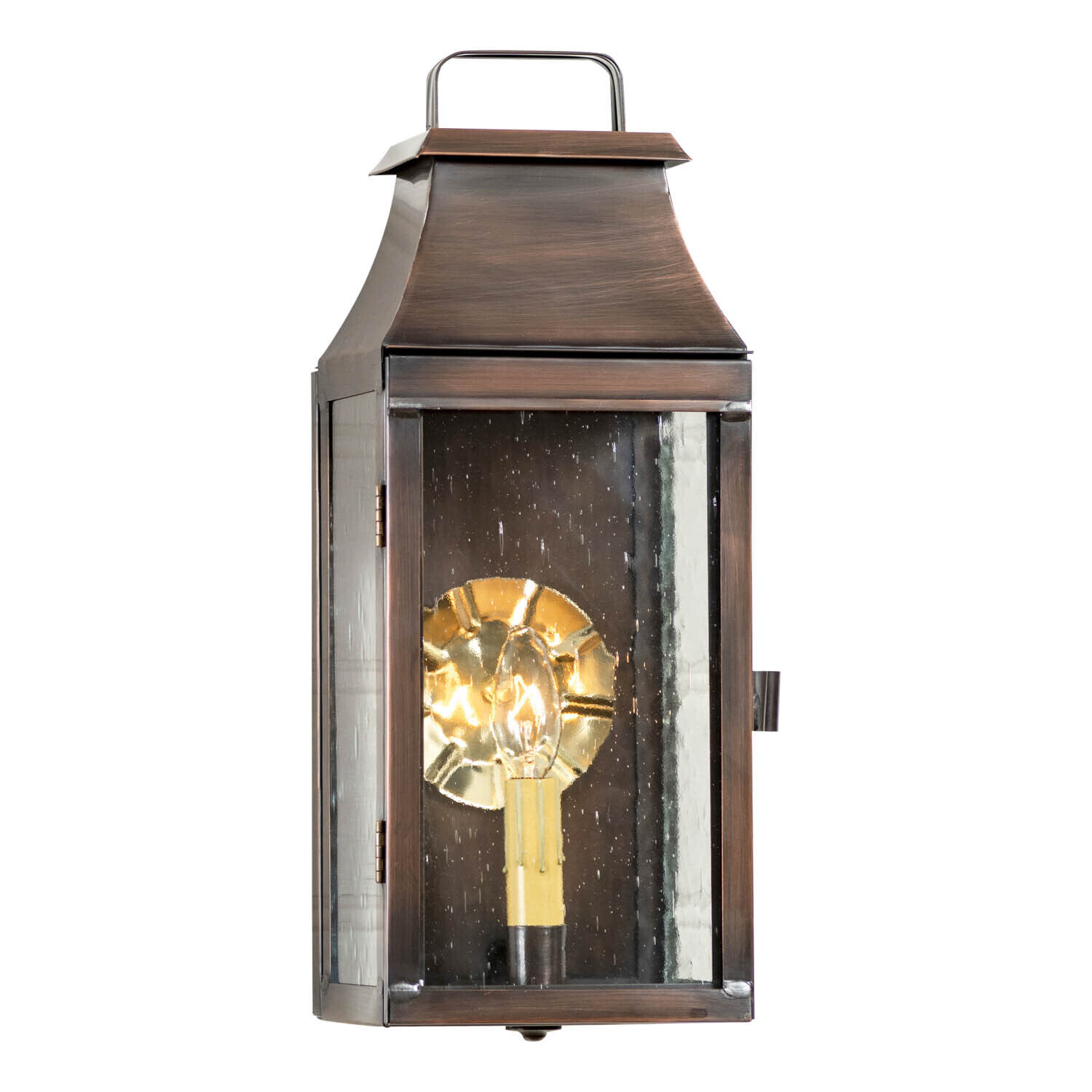 Valley Forge Outdoor Wall Light in Solid Antique Copper - 1 Light - £234.94 GBP