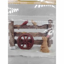Lemax - Fence with Bird and Rabbit - Christmas Village Accessory - £11.75 GBP