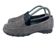 Skechers Relaxed Fit Bikers Traffic Loafers Flats Charcoal Suede Womens 7.5 - $34.64