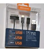 Reiko1.01.0 out of 5 stars(2)Reiko Trio USB Data Cable for iPhone In black. - $183.23 MXN Reiko1.01.0 out of 5 stars(2)Reiko Trio USB Data Cable for iPhone In black. - $183.23 MXN