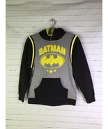 DC Comics Batman Logo Pullover Hoodie Long Sleeve Hooded Sweatshirt Boys... - £21.80 GBP