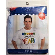 Cheers To Another Year Autograph Birthday T-Shirt with Marker Adult XL New - $92.94 MXN