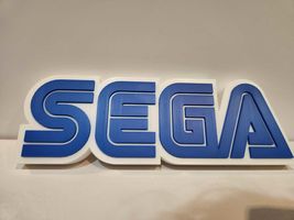 SEGA 3D Shelf/Wall Sign  Classic Gaming Logo Collectible for Retro &amp; Mod... - $23.99