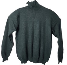 Eddie Bauer Men Large XL Tall Green Long Sleeve Turtleneck Shirt - $43.81