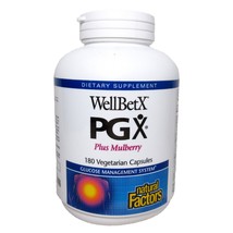 Natural Factors WellBetX PGX Plus Mulberry 180 Capsules Exp. 06/2024 - $28.95