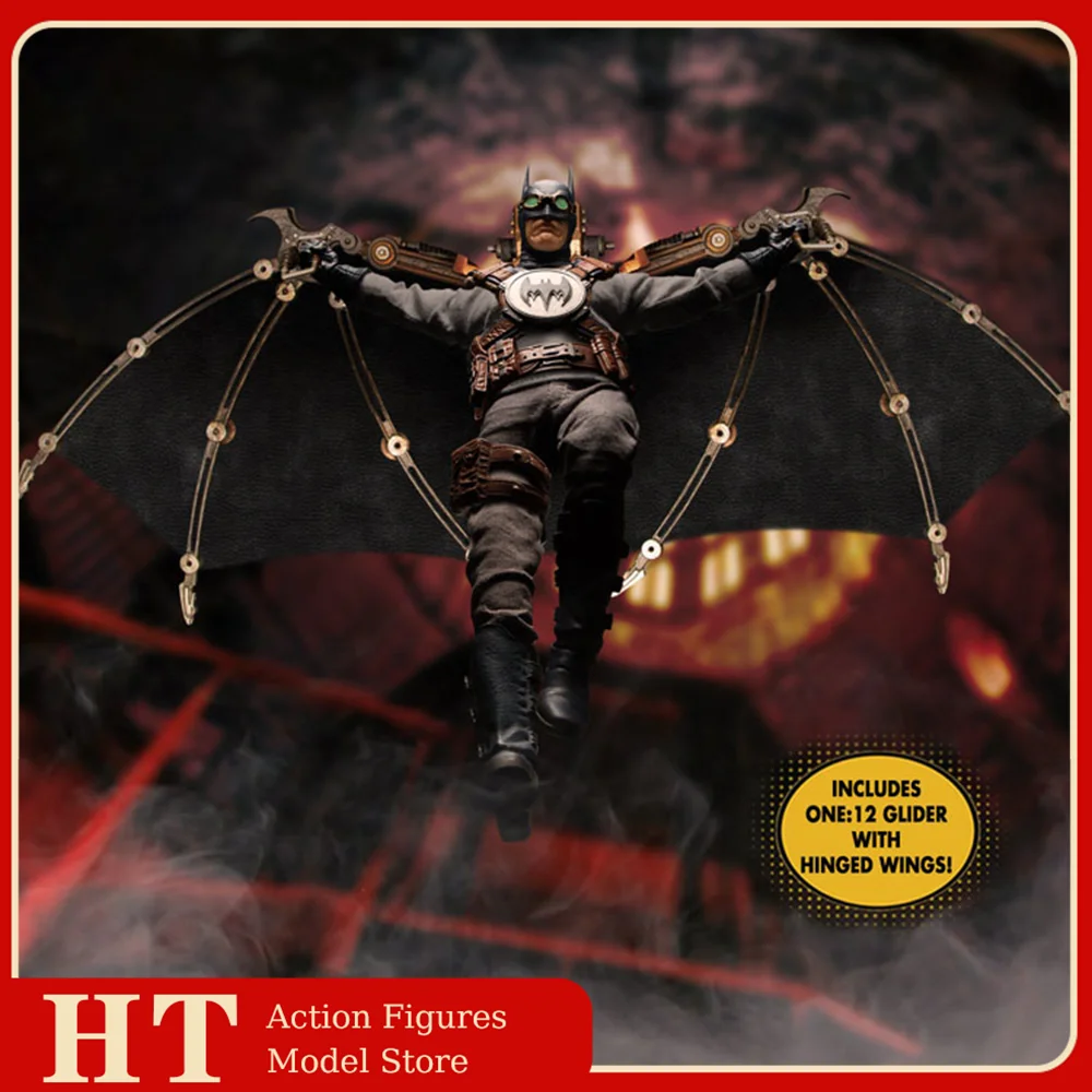 Hot Mezco 1/12 Scale Gas Lamp Batman Master Gold Limited Edition Full Set 6Inch - $351.70