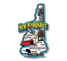 New Hampshire Jumbo State Map Fridge Magnet - $7.99