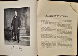 1904 antique MONTGOMERY COUNTY pa HISTORY 2vol 1086pgs genealogy biographical - £98.75 GBP