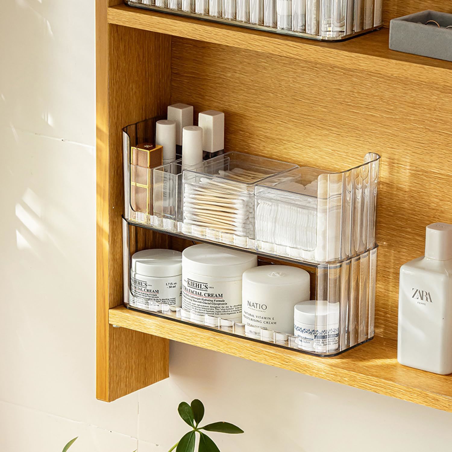 Mornite 2-Tier Medicine Cabinet Shelves Organizer, Makeup Storage Holder... - $33.99