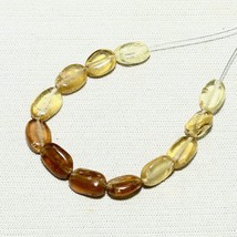 12 Pcs Natural Hessonite Oval Beads Loose Gemstone 15.50 Cts Size 7x5MMTo 7x6MM - £2.73 GBP