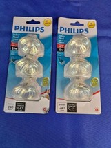 NEW 6  Philips Indoor Flood 20-Watt MR16 12-Volt Light Bulbs- Damaged Pa... - £13.96 GBP