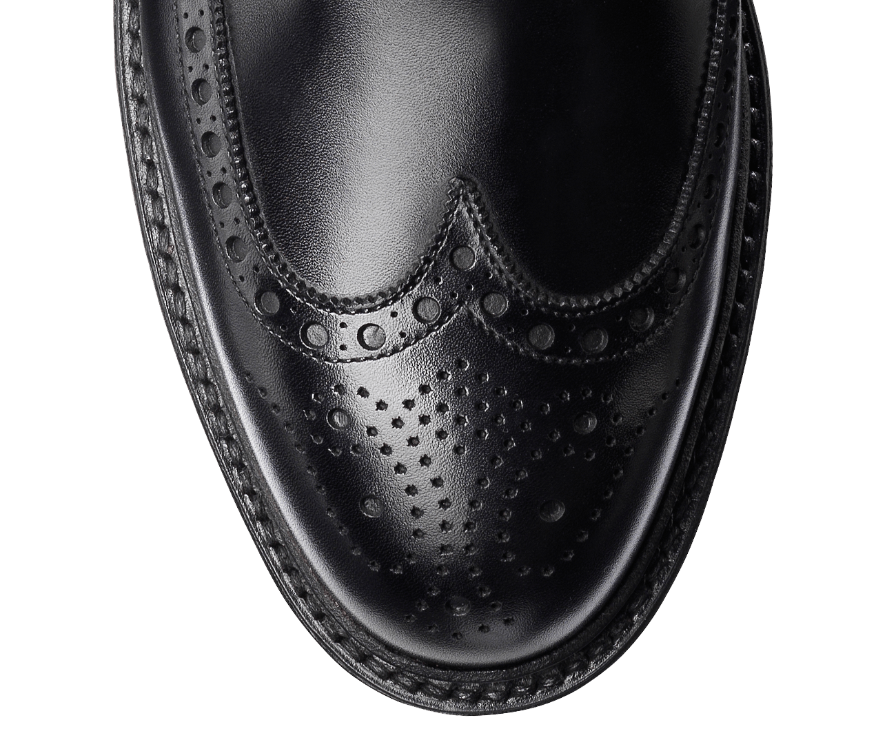 Black High Ankle Boots Men Premium Quality Leather Full Brogue Laceup Handmade