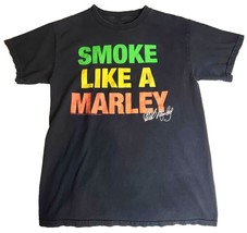 Bob Marley T-shirt Smoke like a Marley Collectibles Tee Medium - £6.33 GBP