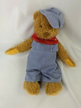 Pottery Barn Kids Train Conductor Bear Plush 14  Inch North American Bear Co  - $42.95