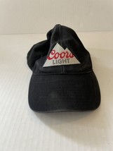 Coors Light Beer Vintage Black Adjustable Hat OSFM - £7.80 GBP