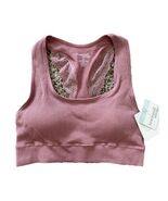 Tranquil &amp; True  Comfort Bra Ribbed Seamless Racerback Mauve Rose Size S... - $17.93 CAD