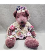 Handcrafted Fancy Glamour Dressed TeddyBear Plush Stuffed Animal Weighte... - €26,61 EUR