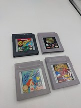 Lot of 4 Nintendo Gameboy Games Frogger, Little Mermaid, Casino, NFL Q Club II - £28.28 GBP