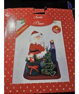 Vtg Santa Playing Piano Country Christmas Animated Holiday Innovative Pr... - $23.33