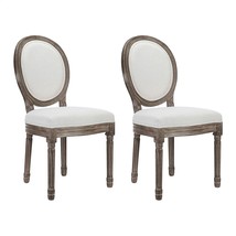 Canglong French Distressed Bedroom Chairs With Round Backs, Farmhouse Dining - £227.80 GBP