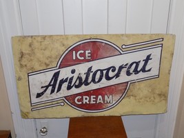 Vintage Aristocrat Ice Cream Metal Sign - $396.00
