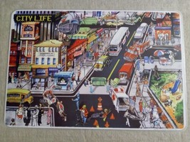 Vintage 2002 City Life Painless Learning Placemat - $13.71