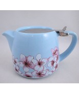 Alfred Blue Floral Cherry Blossoms Ceramic Teapot Stainless Steel Infuse... - £7.01 GBP