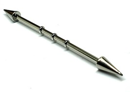 Barra de andamio industrial Spike Barra de 38 mm con muescas 14 g (1,6 mm)... - $8.38