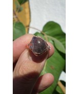 Electroformed copper Super 7 ring / Amethyst cacoxenite - €49,93 EUR