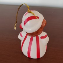 Vintage Christmas Ornament, Ceramic Bell, Bear in Nightshirt Bell Ringer image 3