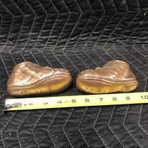 Vintage Pair of Copper Plated Leather Baby Shoes, Great Condition  - £12.61 GBP