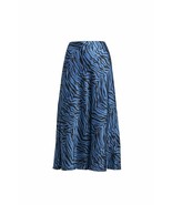 Rebecca Minkoff Davis Zebra Print Satin Twill Skirt Sapphire ( 2 ) - $103.38 CAD