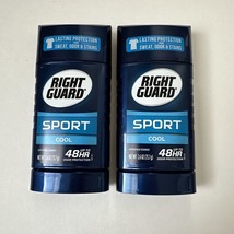 (2) Right Guard Sport Cool Deodorant Antiperspirant 48 Hr 2.6 oz - £19.77 GBP