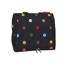 Reisenthel Travelling Toiletry Bag Black &amp; Coloured Spots  - $61.00