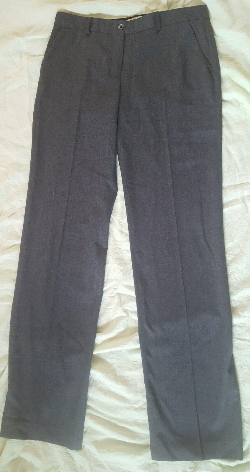 MICHAEL KORS size 8 Gray Womens Designer Line CHARCOAL MELANGE Wool Pant... - $2.96