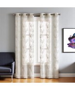Set of Two 84&quot; Beige Boho Embroidered Window Panels - $3,611.93 MXN