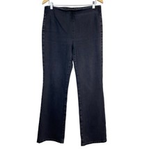 Soft Surroundings Pull On Jeans Medium Black High Rise Ultimate Bootcut Denim - £23.71 GBP
