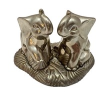 Lenox Kirk Stieff Collection Pewter Elephants Salt &amp; Pepper Shakers w/Ba... - $32.68