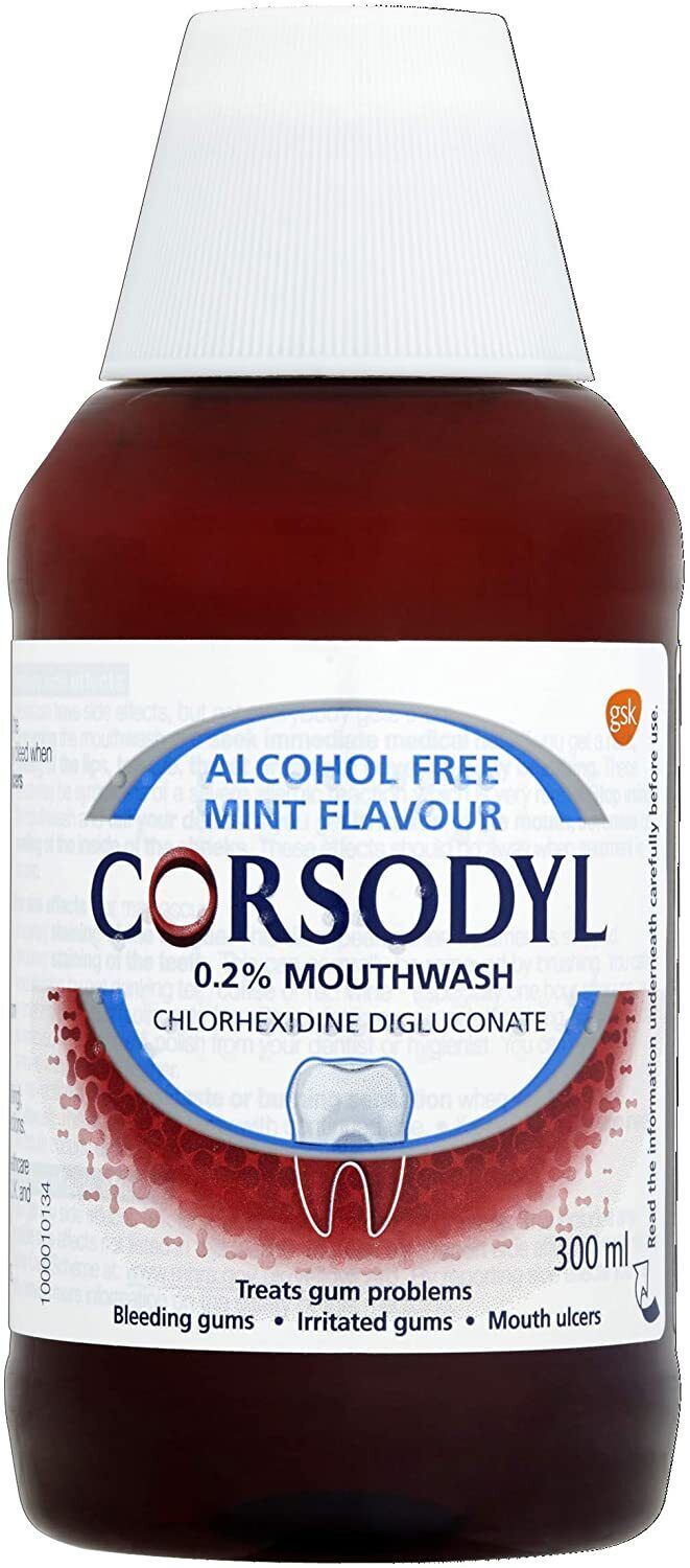 Corsodyl 0.2% Mouthwash Mint - Gum Disease &amp; Bleeding 300ml - $6.31