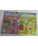 CLOTH PAPER SCISSORS MAGAZINE SET 0F 2  #28,292010 EUC MAG1718 - £14.81 GBP