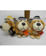 3 NHL Team Dog Mini Fabric plush Ornaments Blackhawks, Boston Bruins, Fl... - £11.72 GBP