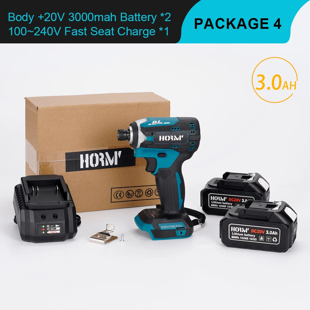 Brushless Electric Screwdriver Cordless Impact Wrench 1/4 inch High-Spee... - $158.28