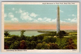 Sioux City Iowa Floyd Monument in Floyd Park Postcard A27 - £6.28 GBP